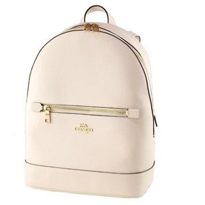 Coach Women's Kenley Backpack (Crossgrain Leather - Chalk)